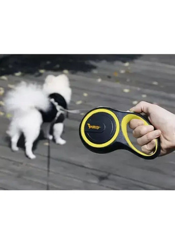 Автоматический поводок рулетка для собак с кнопкой блокировки светоотражающим элементом 5 м (476510-Prob) Unbranded (283250527)