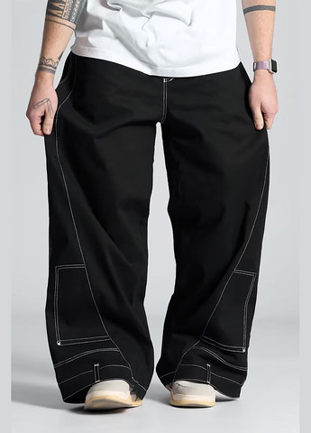 Черные демисезонные брюки OGONPUSHKA