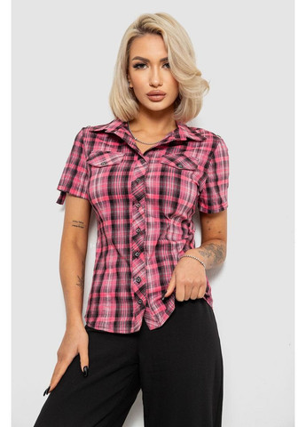 Малиновая рубашка женская в клетку Ager 230R065