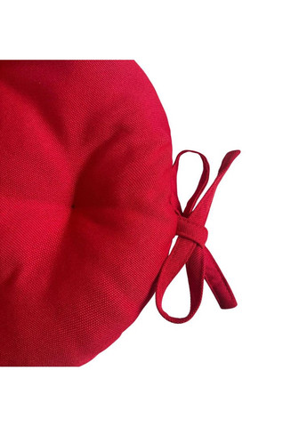 Подушка для стільця та крісла рогожка Ø 45х8 см червоний No Brand (324828501)