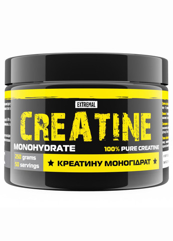Креатин Сreatine monohydrate 250 г 100% чистий Креатин для Маси Енергії та Сили Extremal (279835799)