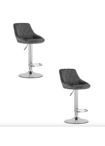 Барный стул Kast со спинкой серый Leobert (361951409)