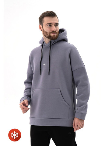 Мужское теплое худи Bless 3 серого цвета Teamv (327369430)
