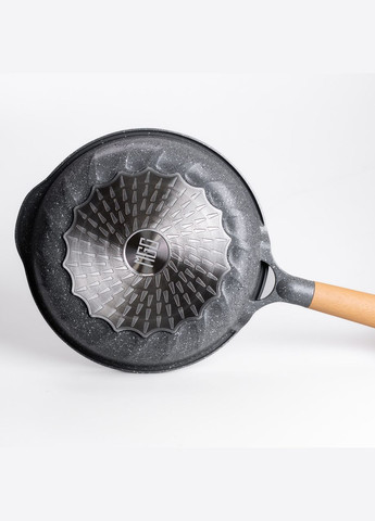 Алюмінієва сковорода 1,5 л, мармурове антипригарне покриття Ø 26 см, товсте сірий HP-4-419G MGC (306849203)