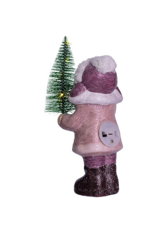 Новорічна фігурка Дівчинка з ялинкою фарфорова з підсвічуванням для дому та офісу новорічний декор світильник Yiwu (370602536)