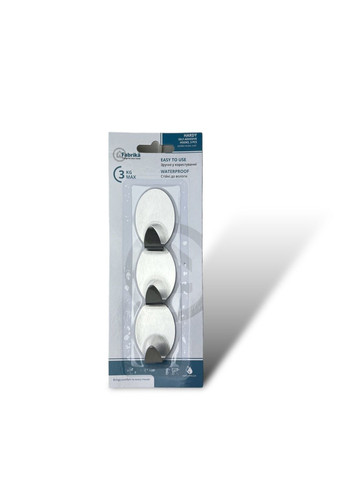 Набір клейких гачків Hardy 3 шт (FK1388),Хром Fabrika - (304514192)