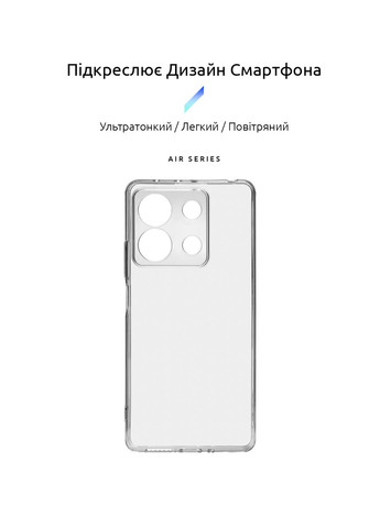 Панель Air для Xiaomi Redmi Note 13 5G Camera cover Clear (ARM73359) ArmorStandart (280439440)