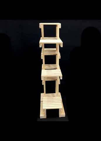 Підставка для квітів з дерева Рілье бланже (ЦВТ-010901) No Brand (328226172)