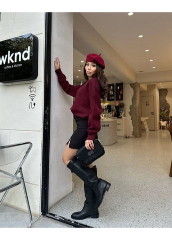 Черная повседневная, вечерний, офисная, кэжуал однотонная женская юбка FINO Mode а-силуэта (трапеция)