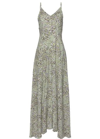 Зеленое платье Lascana с абстрактным узором