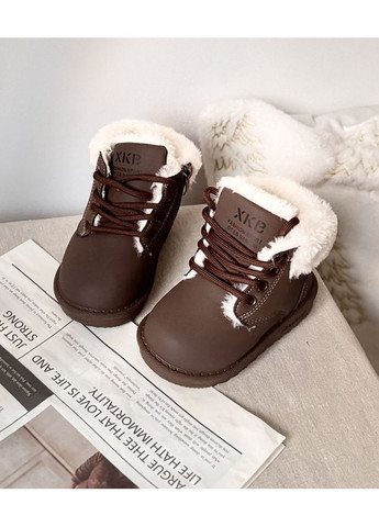 Черевики зимові дитячі колір коричневий 10987 No Brand (370499858)