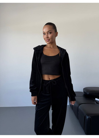 Костюм (кофта, брюки), цвет Черный Fashion (361310369)