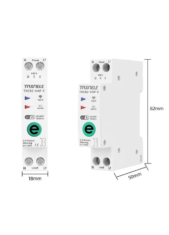 Умный WiFi выключатель, только таймер 1P+N 10A 230V eWeLink [TXCB2-TW-E-10A] TAXNELE (393977010)