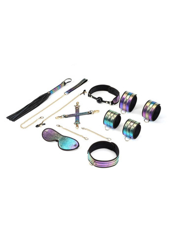 БДСМ-набір Liebe Seele Vivid 8 Pieces Set, 8 аксесуарів, екошкіра на оксамитовій основі Rainbow (303884111)
