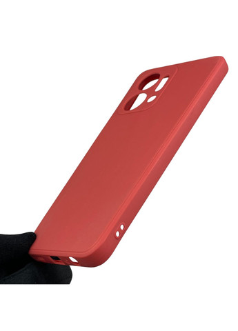 Чехол для Honor X7a с квадратными гранями с защитой камеры на хонор х7а красный Huawei (366018680)