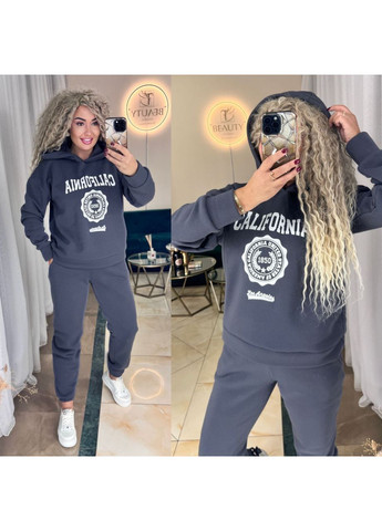Костюм California тринитка на флісі,штани та худі з капюшоном Україна (362749568)