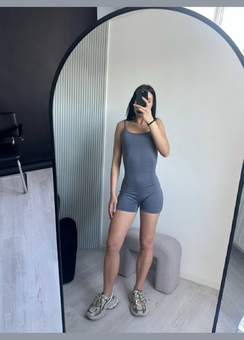 Жіночий комбінезон Asi.Store.ua комбінезон-шорти графітовий спортивний, повсякденний, кежуал дайвінг