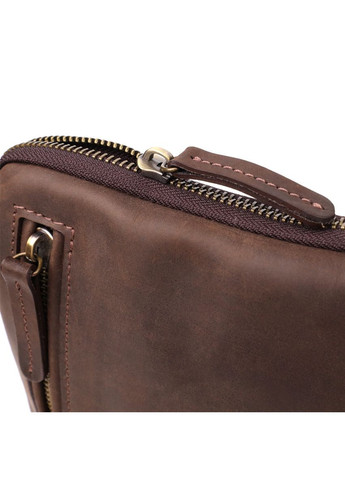 Практична сумка для чоловіків на плече з натуральної вінтажної шкіри 23149 Коричневий Shvigel (363968923)