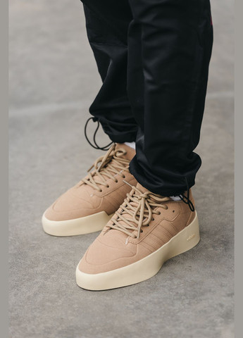 Бежеві Осінні кросівки чоловічі adidas forum 86 x fear of god beige white | адідас форум 86 бежеві білі No Brand