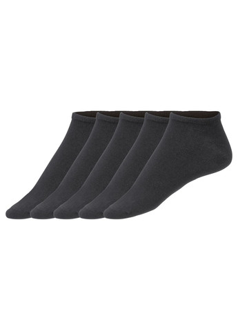 Шкарпетки трикотаж 5 пар короткі для чоловіка LIDL 418120 чорний Livergy (293814447)