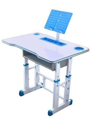 Дитячий стіл-парта зі стільцем та регулюванням висоти Блакитний (2104618701) No Brand (362209635)