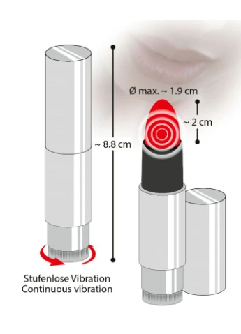 Вибратор в форме губной помады - Kiss Me Lipstick Vibe Drive Orion (338617979)