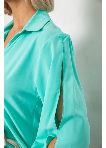 Бирюзовая блуза однотонная Ager 230R1162