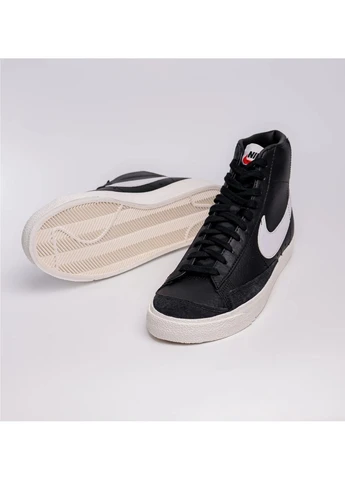 Черные демисезонные кроссовки мужские blazer mid '77 vintage (bq6806-002) Nike