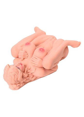 Мастурбатор секс-лялька з вібрацією, з двома робочими отворами, кібершкіра, Victoria Kokos (289061162)