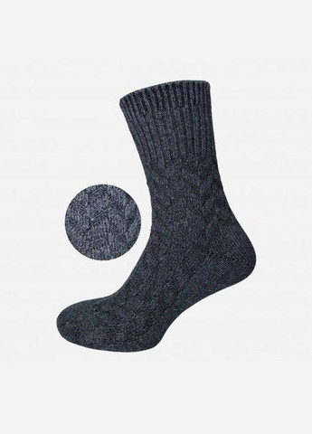 Набір шкарпеток Тепло Карпат вовна 6 пар Синій/Чорний/Сірий Лео (276256620)