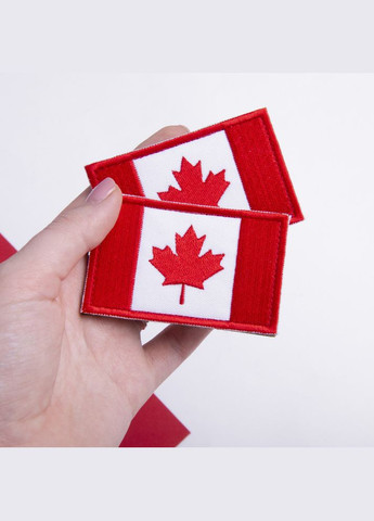 Набір шевронів 2 шт. із липучкою Прапор Канади 5х8 см IDEIA (275871114)