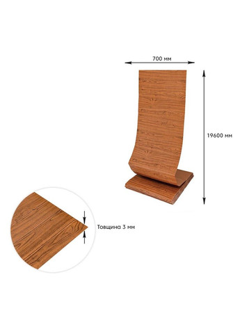 Самоклеющаяся 3D панель под дерево 19600x700x3мм SW-00002223 Sticker Wall (360920360)