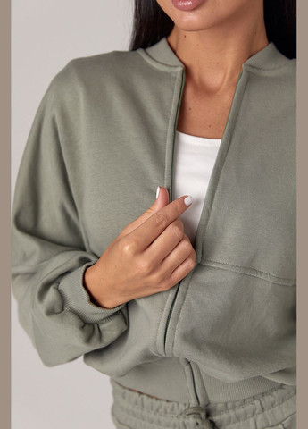 Спортивний костюм з прямими штанами та кофтою на блискавці Lurex (300073363)