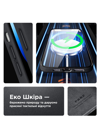 Панель FAKE Leather Case для Apple iPhone 13 Pro Black (ARM61373) ArmorStandart (260474935)