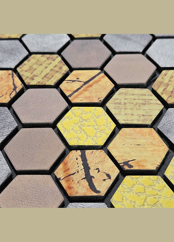 Самоклеюча алюмінієва плитка 300х300х3мм Луска SW-00001931 Sticker Wall (327089055)