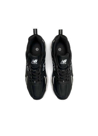 Чорні Осінні кросівки чоловічі, вьетнам New Balance 530 M Black White