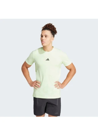 Зеленая футболка designed for training workout t-shirt green is3813 adidas