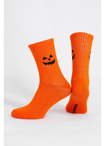 Оранжевые мужские хлопковые носки ms3 halloween strong 2501 Giulia абстрактные (364990097)