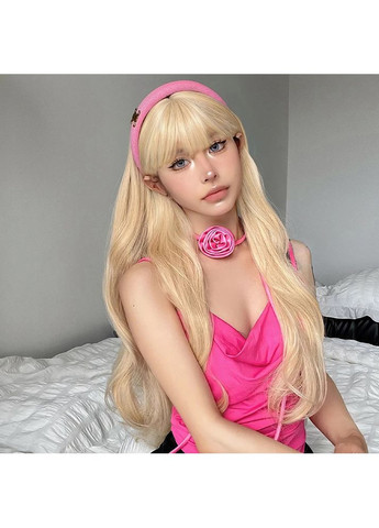 Перука блонд з чубчиком довга золотиста (LC1010) No Brand (355802145)