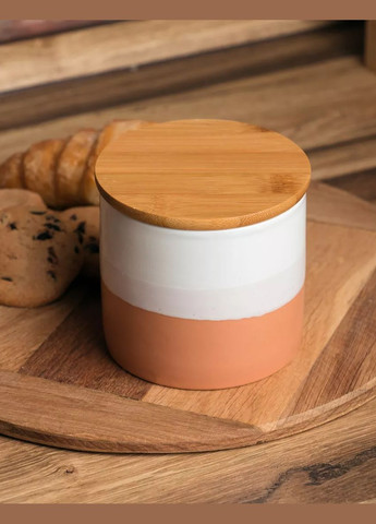 Емкость VT8403 керамическая с деревянной крышкой (111406) Vittora (296195404)