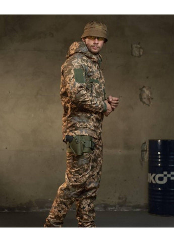 Демисезонный тактический костюм Cофтшел Softshell Rocket НП4862 (Пиксель) L No Brand