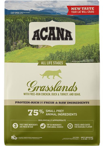 Сухой корм для кошек всех пород Grasslands Cat 1.8 кг (a64218) Acana (364787024)