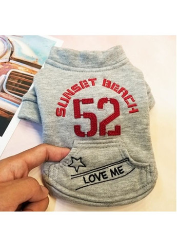 Костюм ТОЛСТОВКА с номером (размер XS) серая No Brand (368710440)