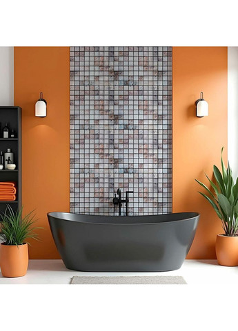 Декоративная ПВХ панель мозаика 960х480х4мм Бежевый мрамор SW-00001433 Sticker Wall (354829352)