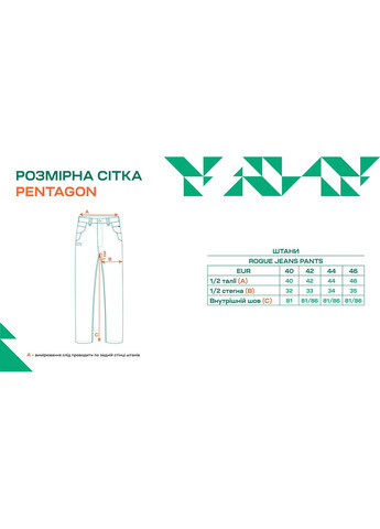 Штани Rogue Jeans Pants 32" Indigo Blue Pentagon (366545366)