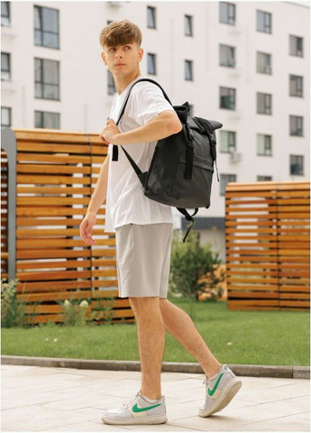 Рюкзак RollTop 0SHm чорний (R-24211001m-VS) Sambag (302450473)