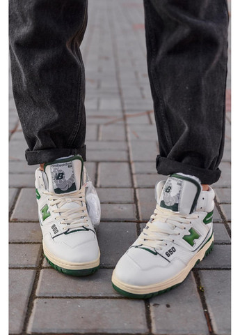 Серые зимние кроссовки мужские new balance 650 hight white green fur нью беланс 650 No Brand