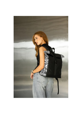 Женский рюкзак Roll Top One принт "Zebra" Sambag (339597155)