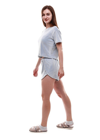 Блакитна всесезон піжама жіноча IRISS