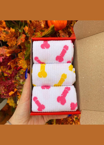 Комбинированные бокс женских высоких носков 36-41 на 3 пары с рисунком. Vakko (307714949)